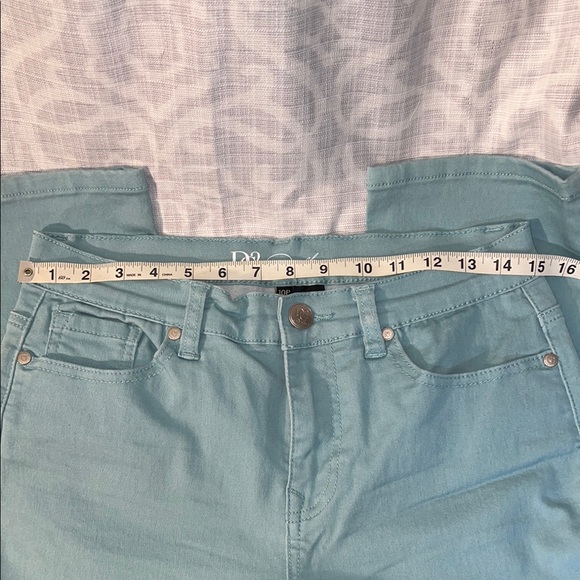 DG2 Light Teal Crop Jeans - Picture 4 of 8